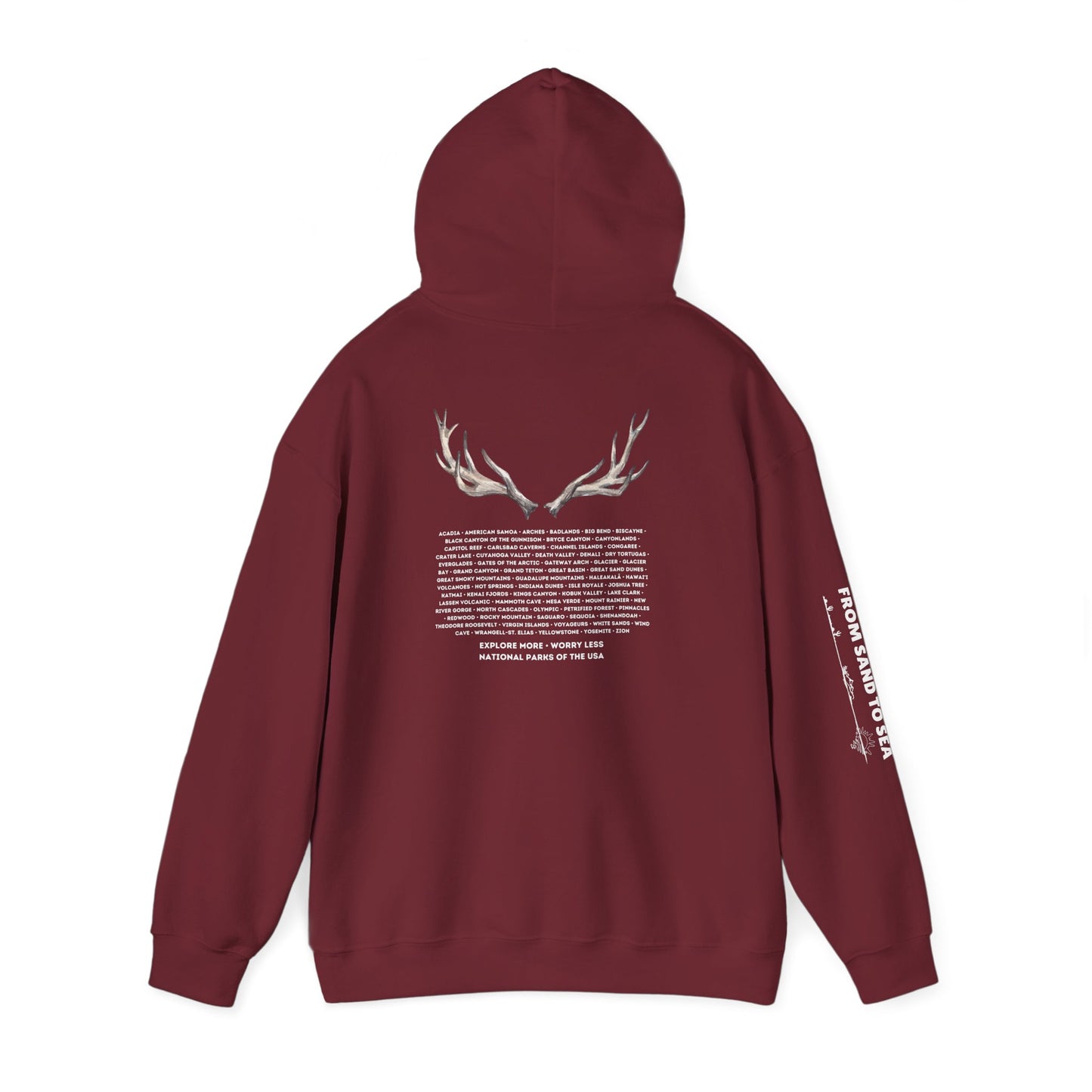 National Parks Hoodie (White Font)