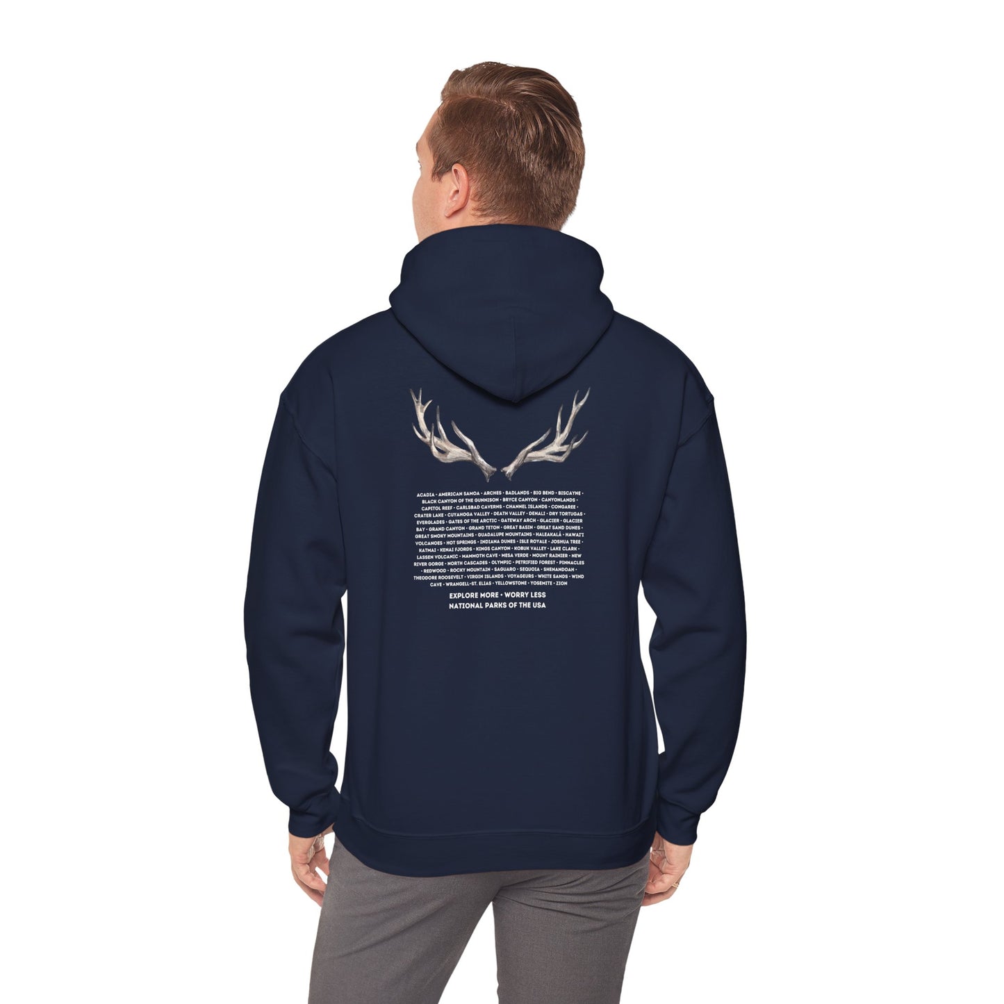 National Parks Hoodie (White Font)