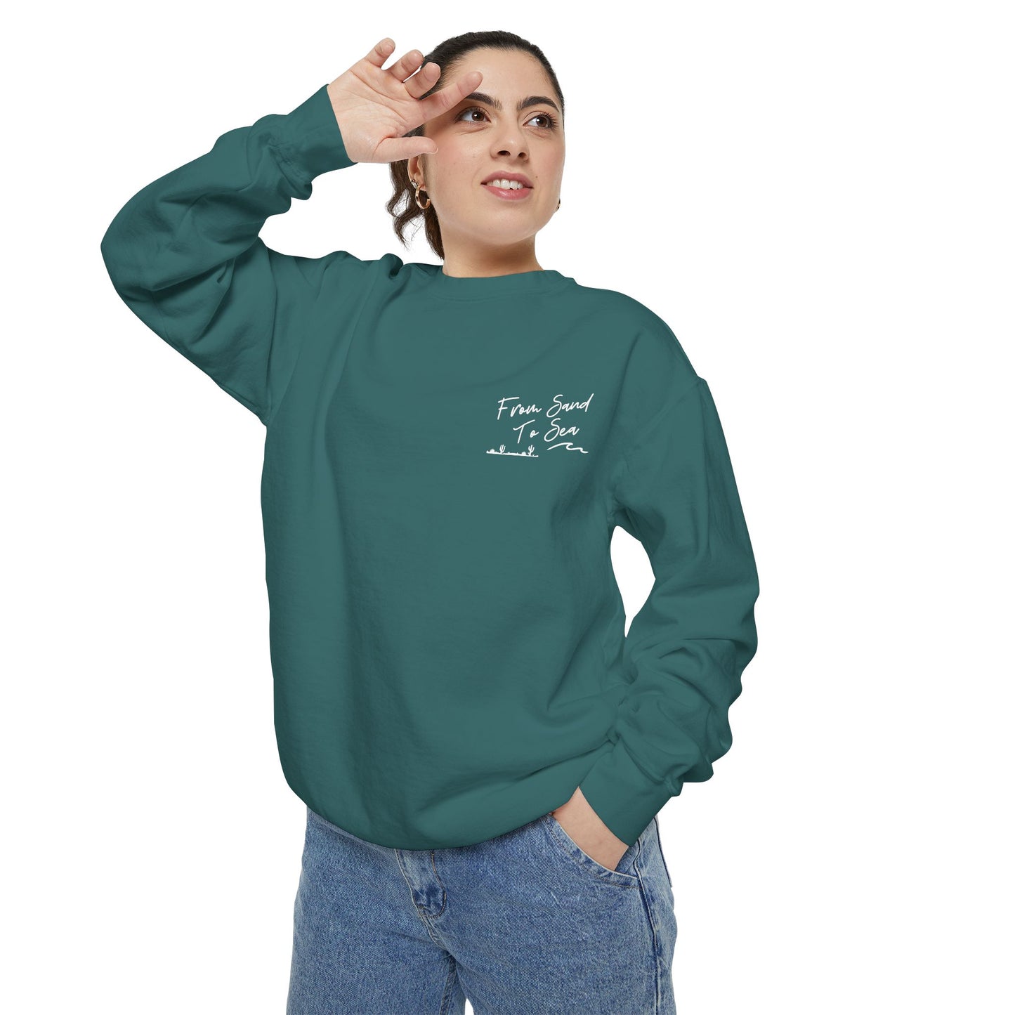 Never Look Back Crew Neck Sweatshirt