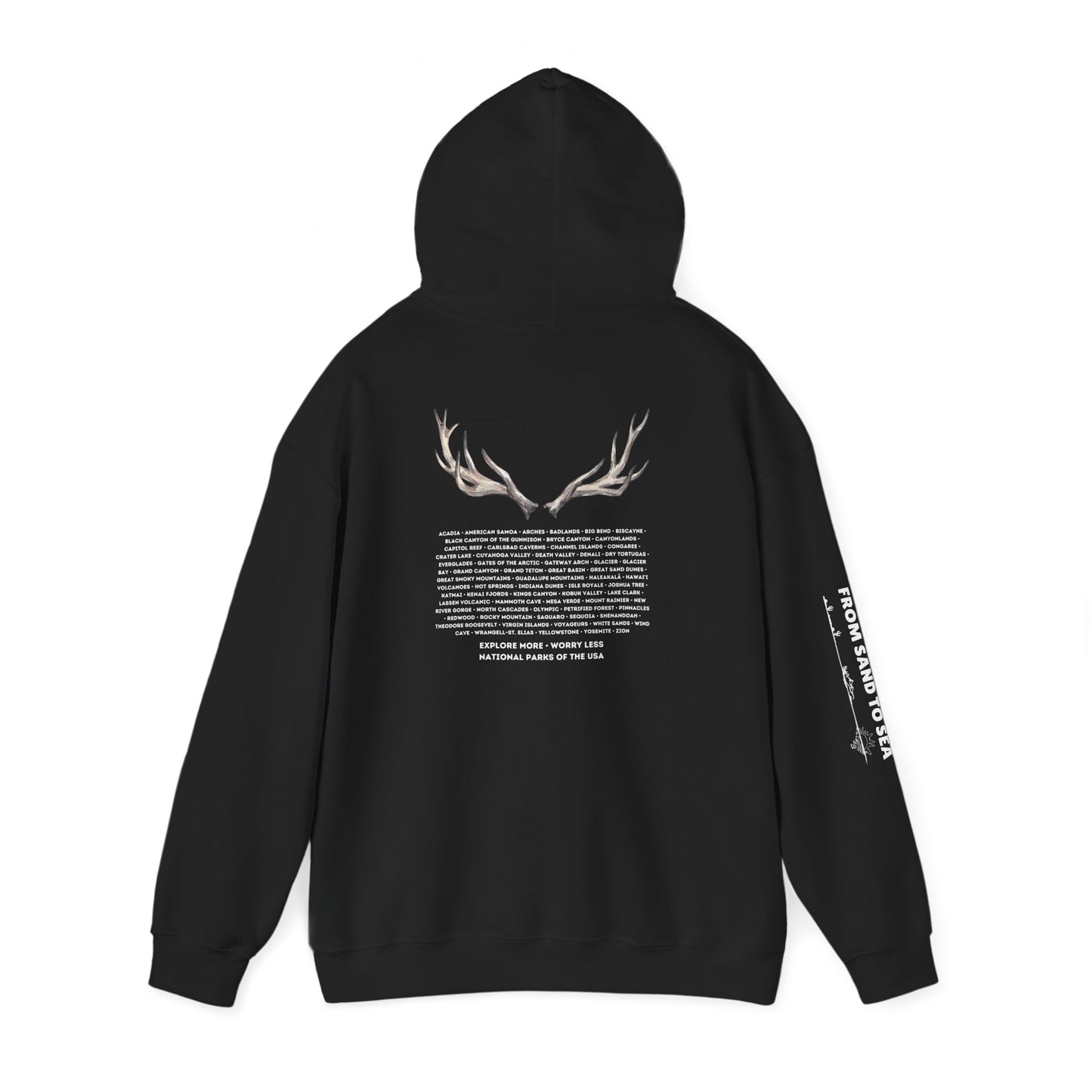 National Parks Hoodie (White Font)