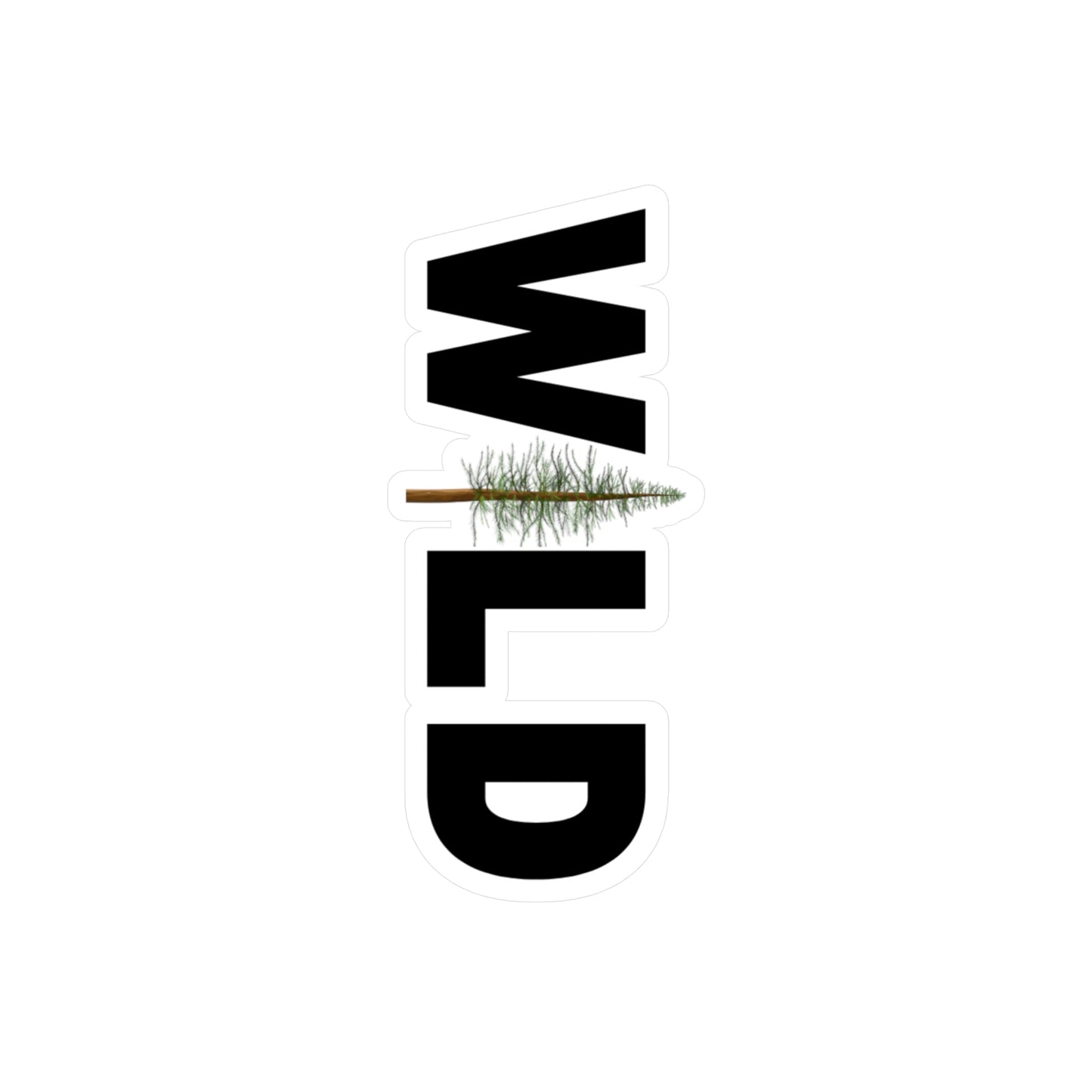 Wild Sticker - White Vinyl