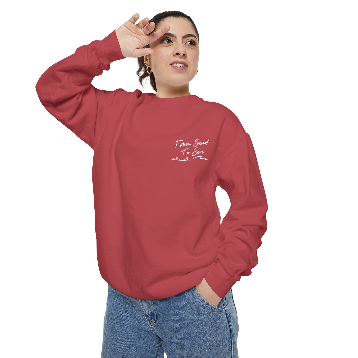 Never Look Back Crew Neck Sweatshirt