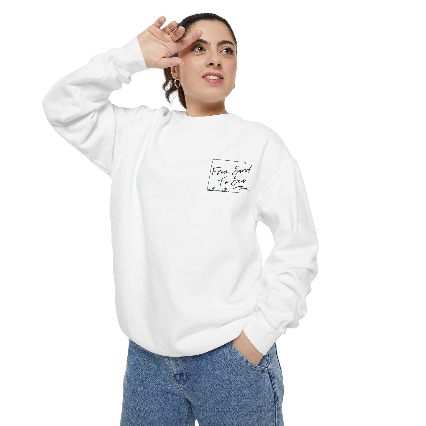 Never Look Back Crew Neck Sweatshirt