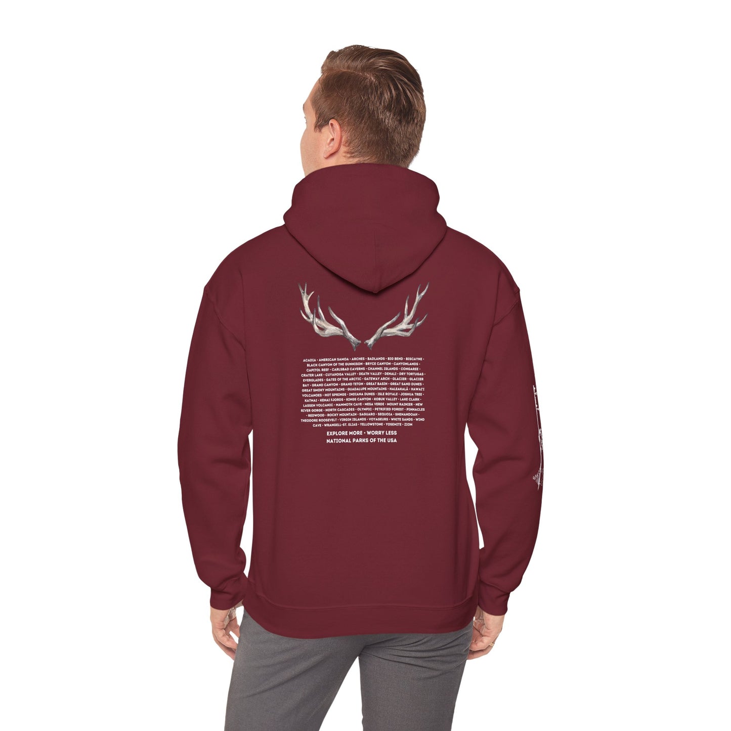 National Parks Hoodie (White Font)