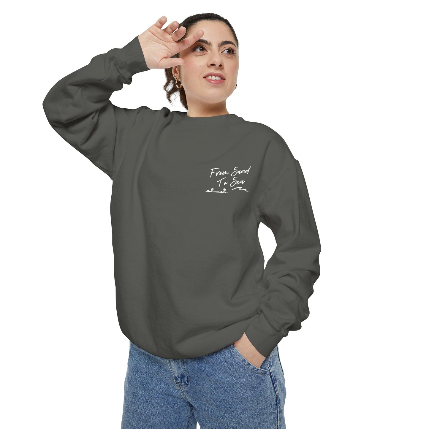 Never Look Back Crew Neck Sweatshirt