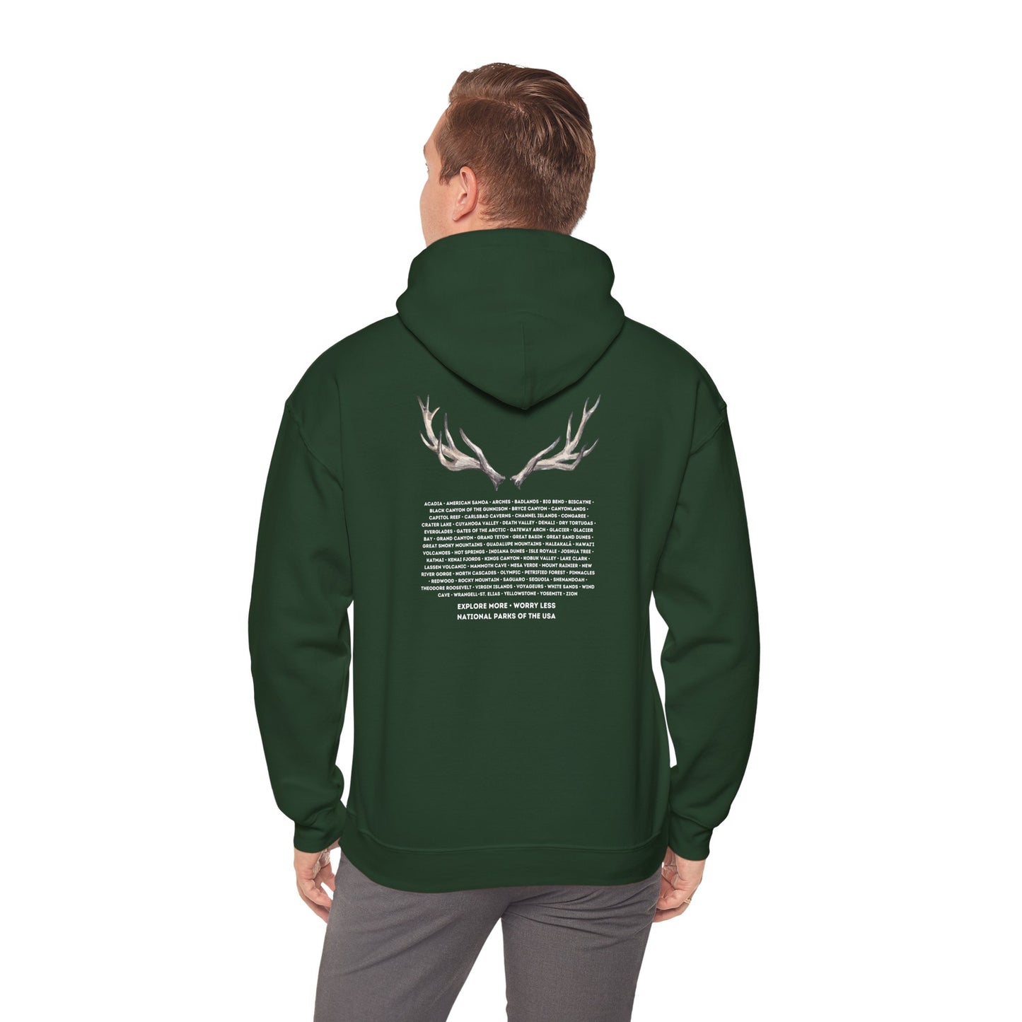 National Parks Hoodie (White Font)