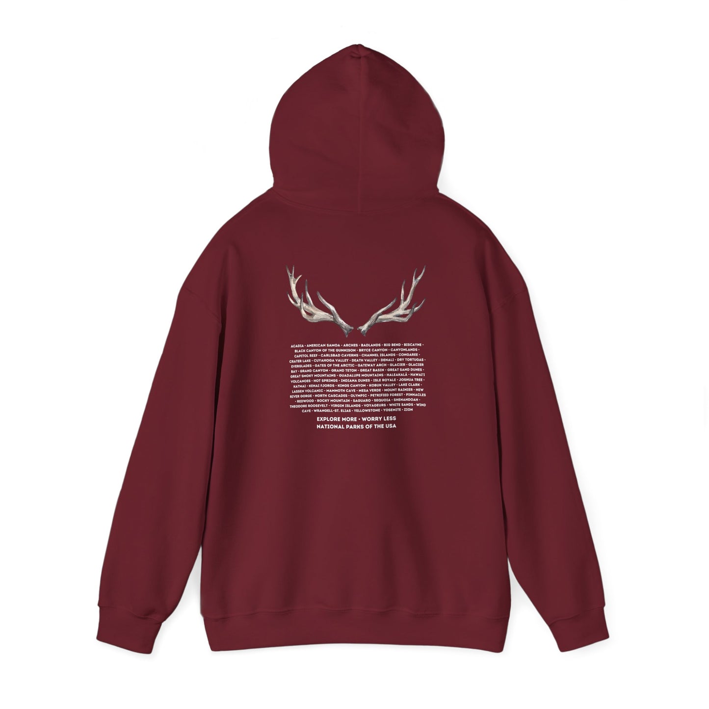 National Parks Hoodie (White Font)