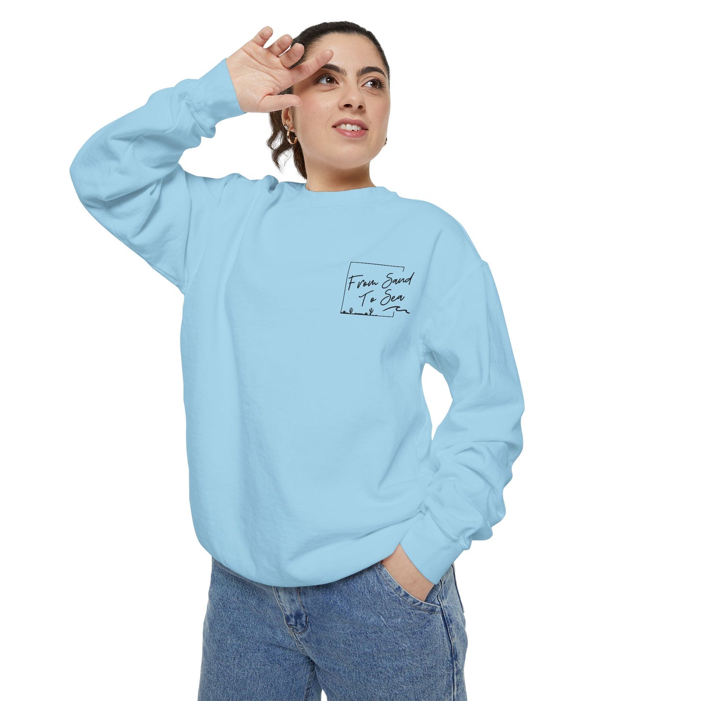 Never Look Back Crew Neck Sweatshirt