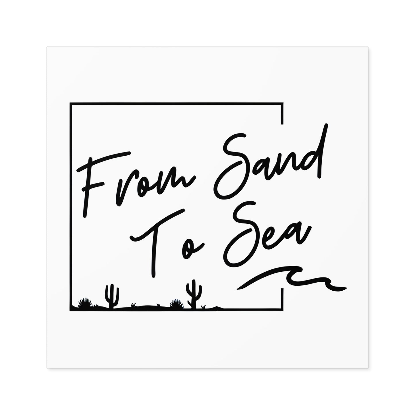 From Sand To Sea Logo Sticker