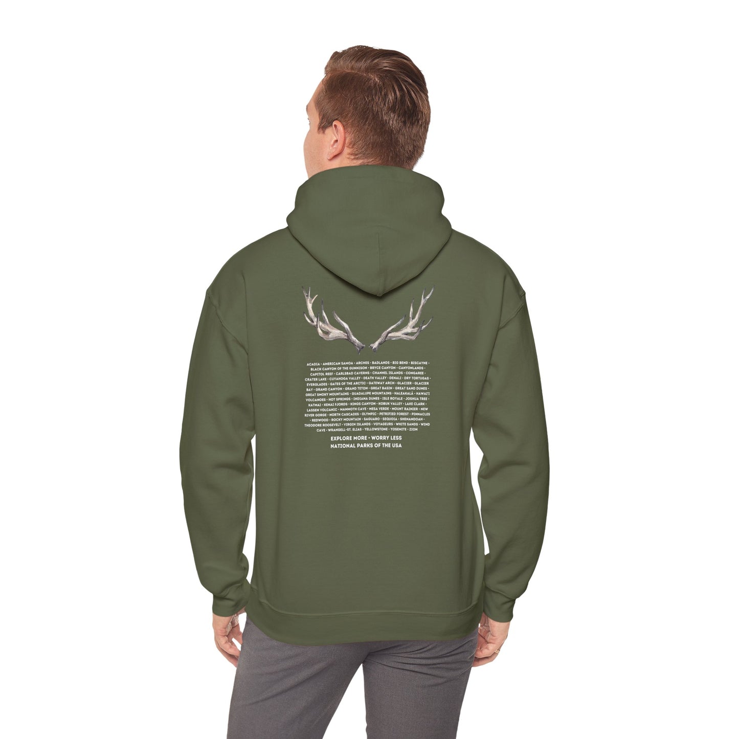 National Parks Hoodie (White Font)