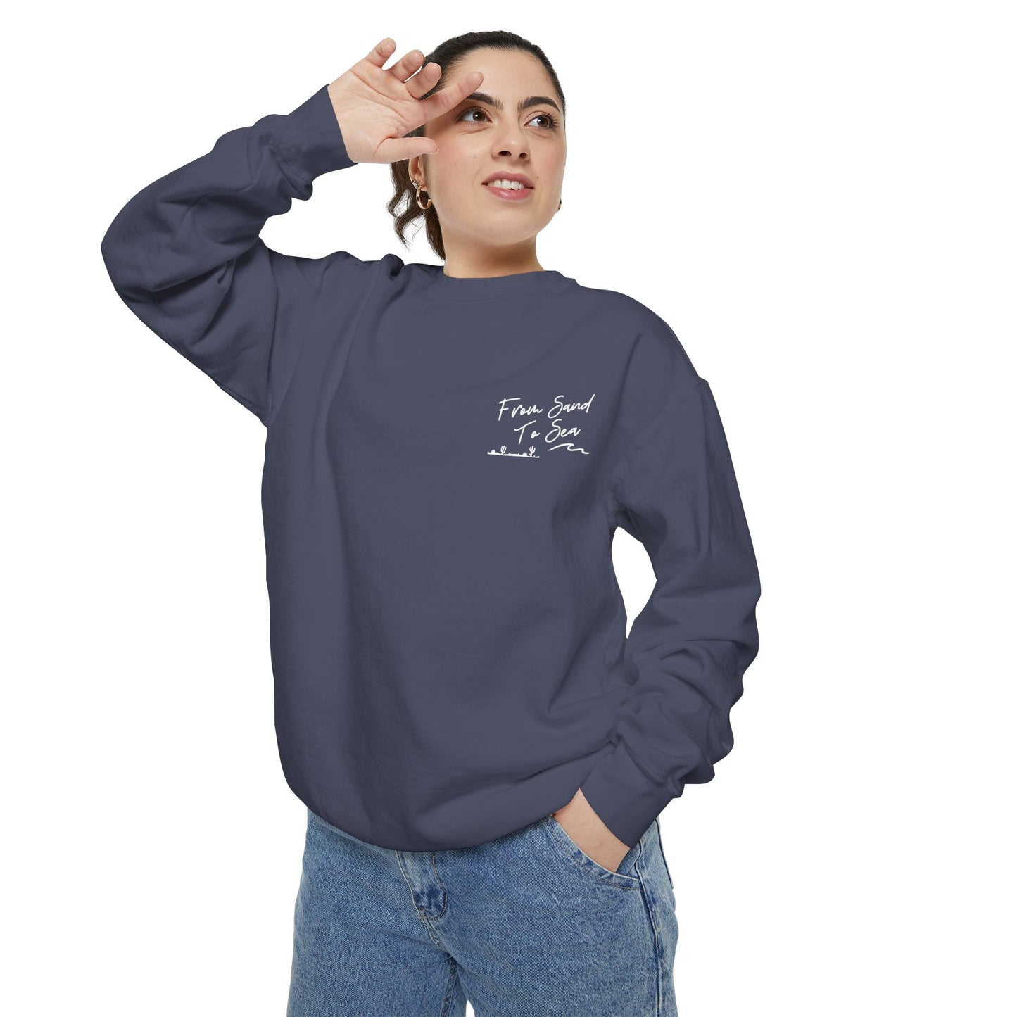Never Look Back Crew Neck Sweatshirt
