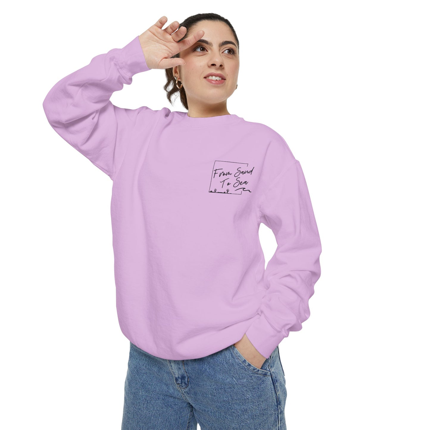 Never Look Back Crew Neck Sweatshirt