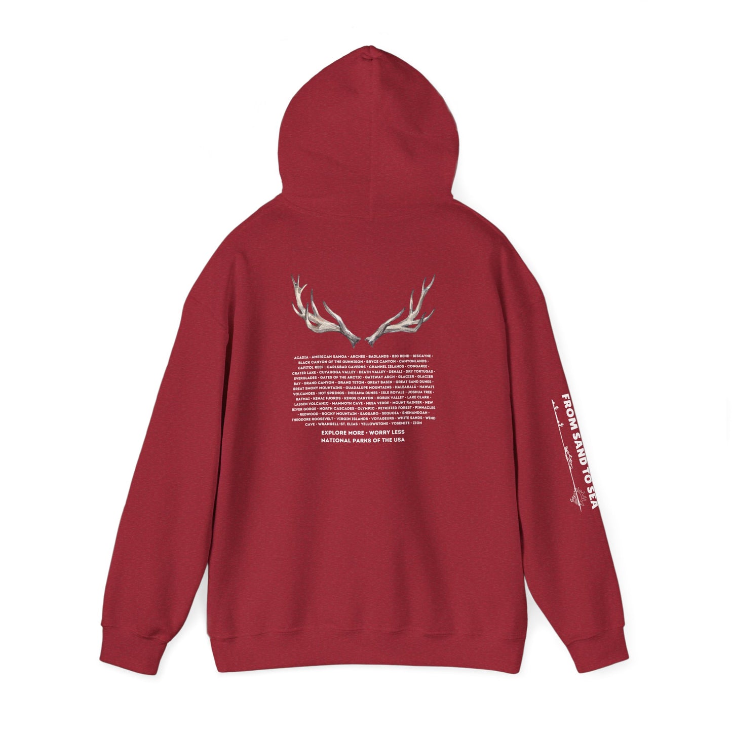 National Parks Hoodie (White Font)