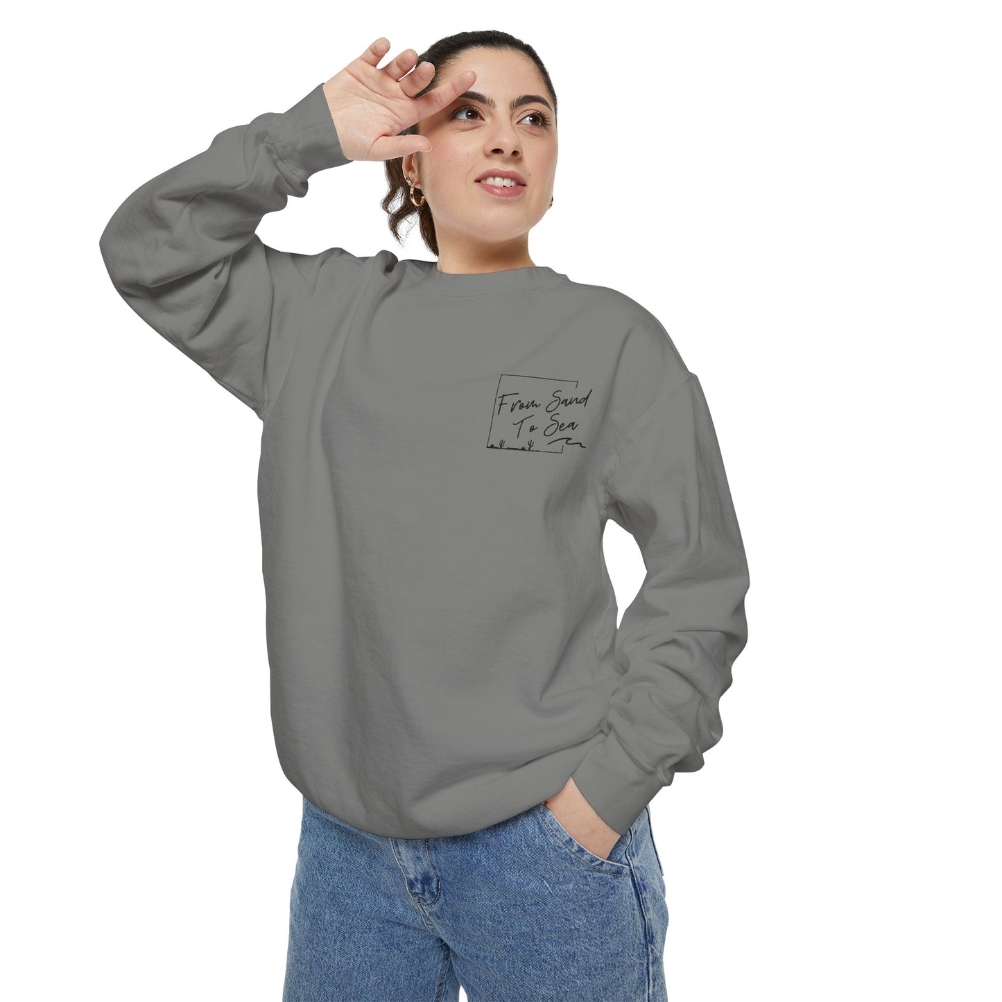 Never Look Back Crew Neck Sweatshirt