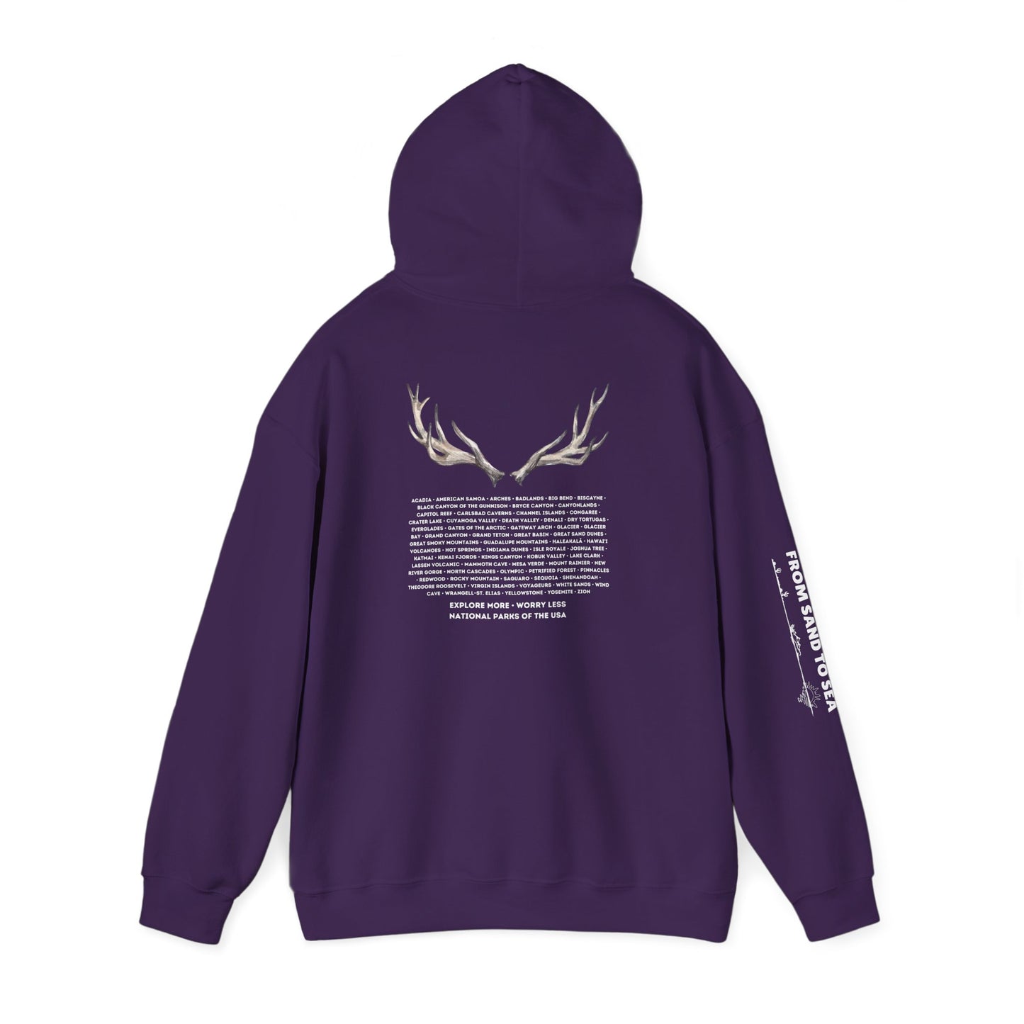 National Parks Hoodie (White Font)