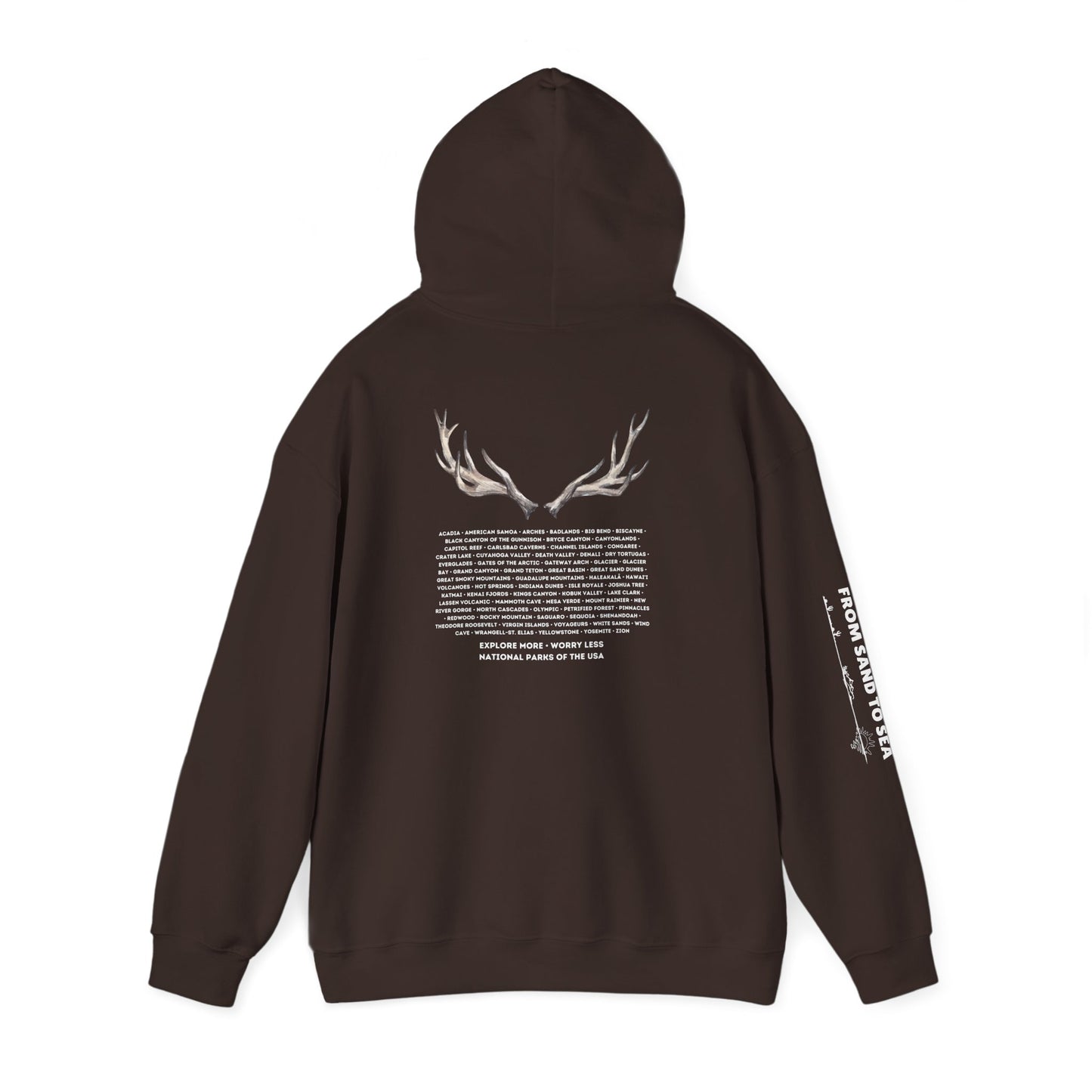 National Parks Hoodie (White Font)