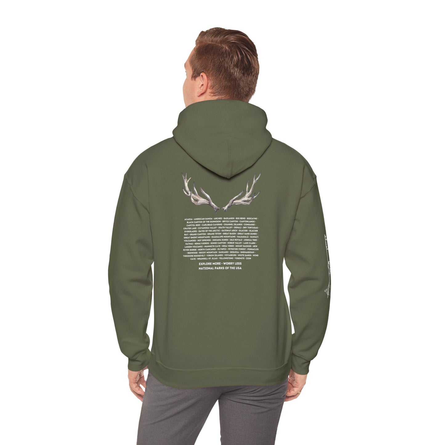 National Parks Hoodie (White Font)