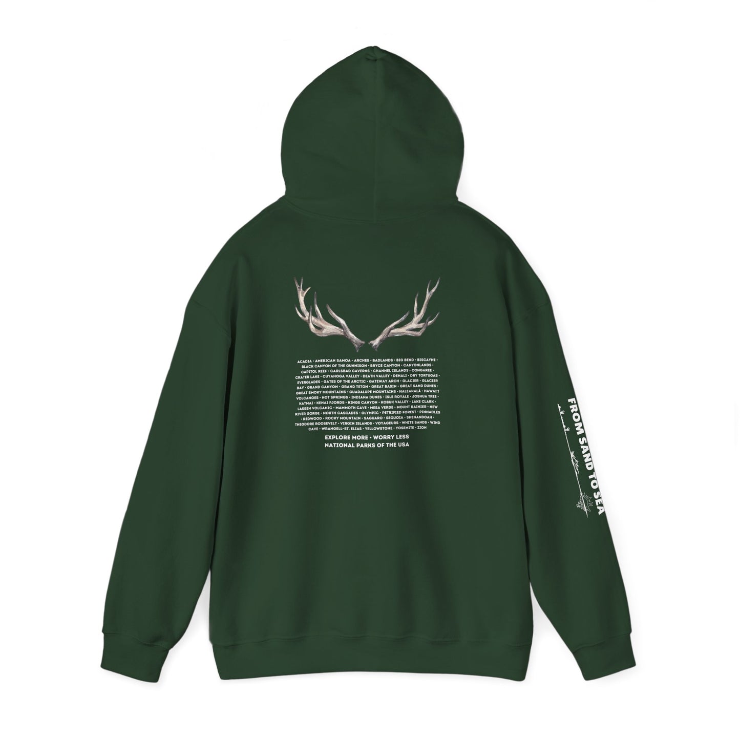 National Parks Hoodie (White Font)