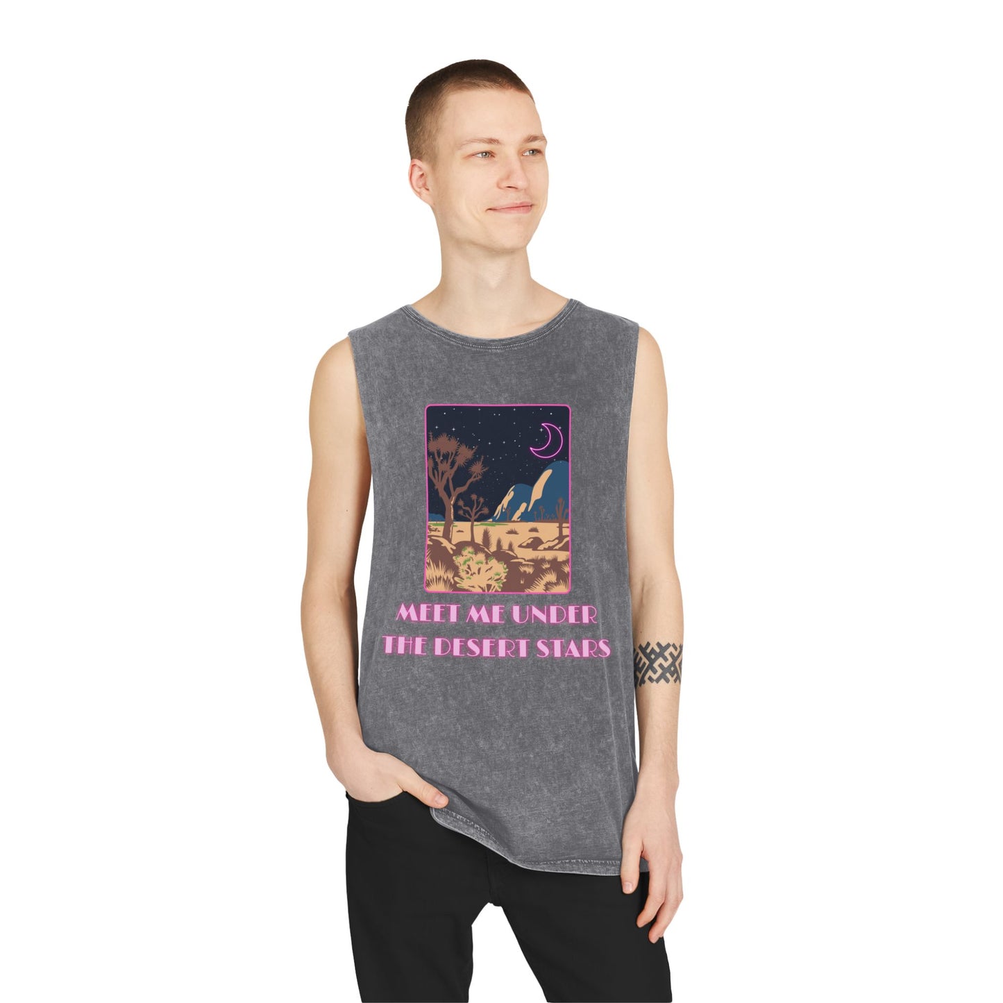 Desert Stars Stonewash Tank Top