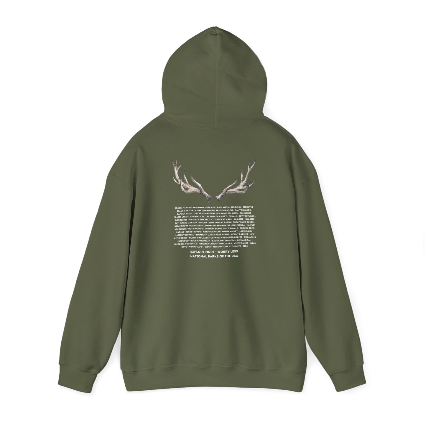 National Parks Hoodie (White Font)