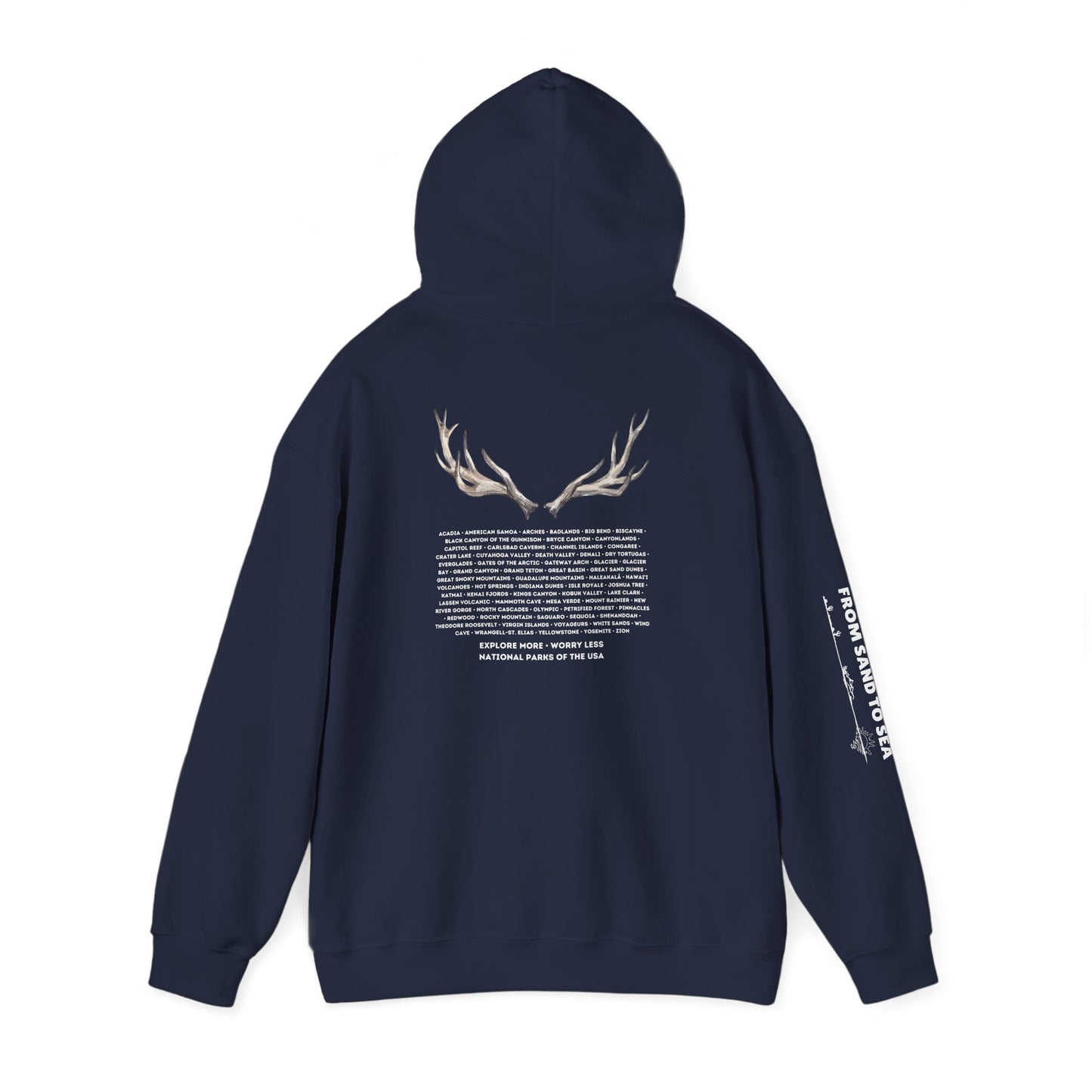 National Parks Hoodie (White Font)