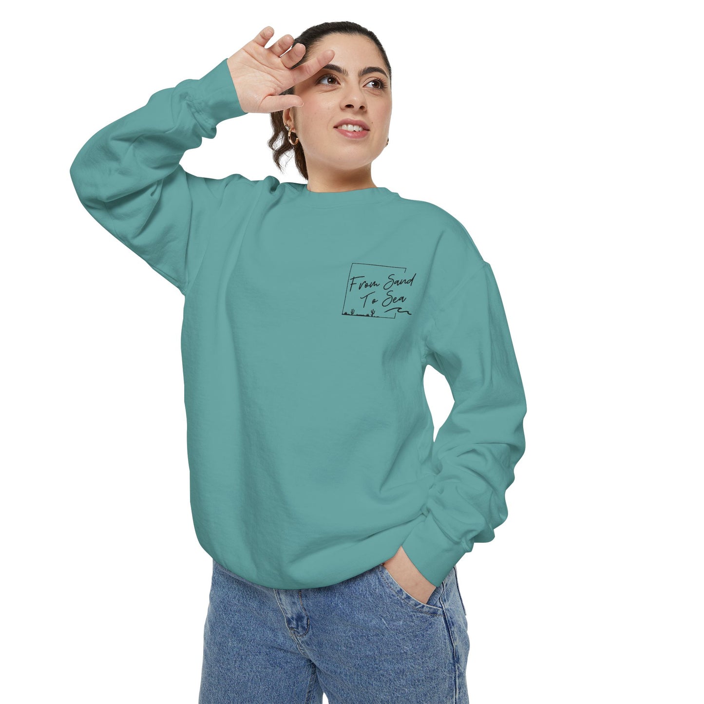 Never Look Back Crew Neck Sweatshirt