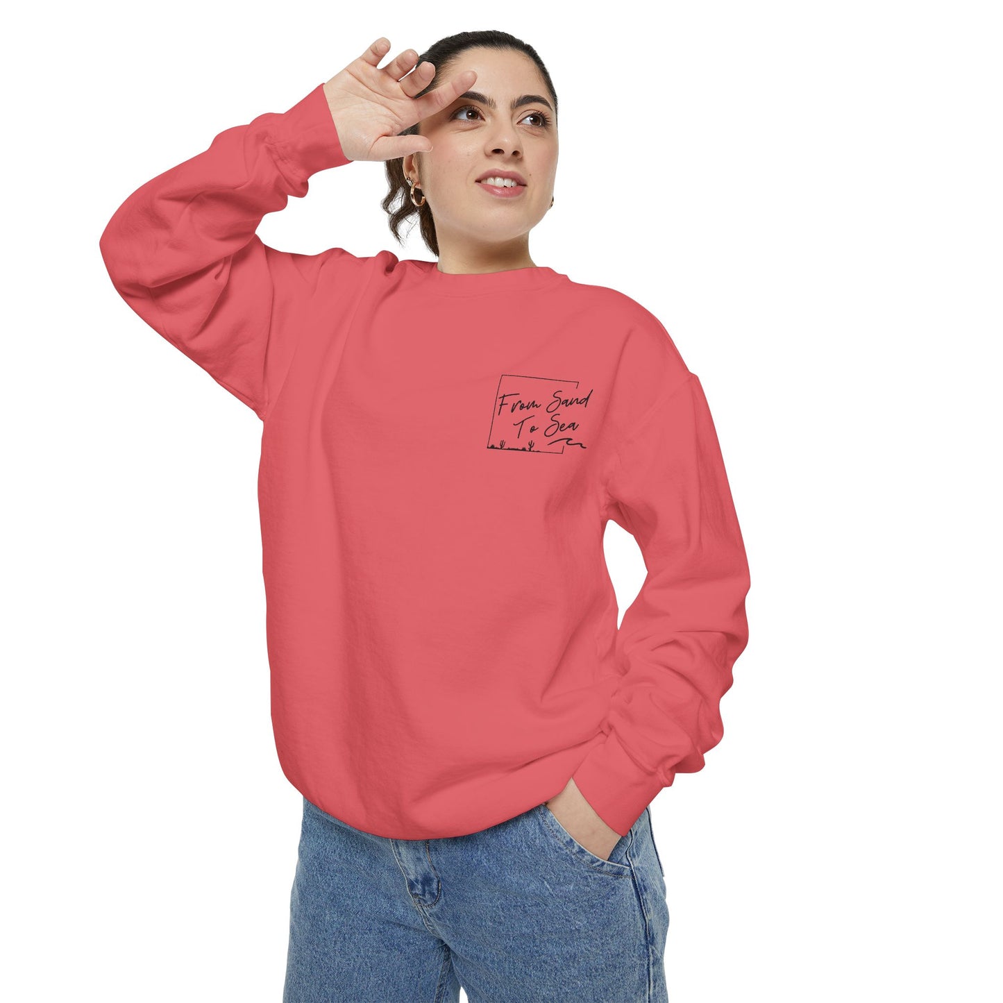 Never Look Back Crew Neck Sweatshirt