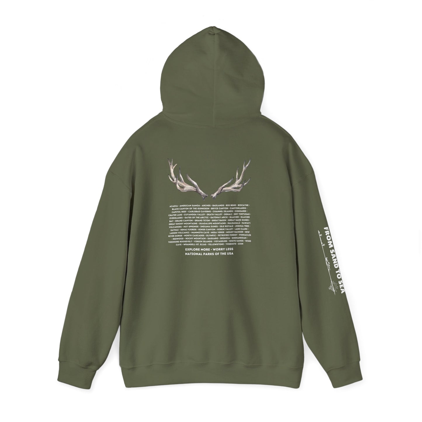 National Parks Hoodie (White Font)