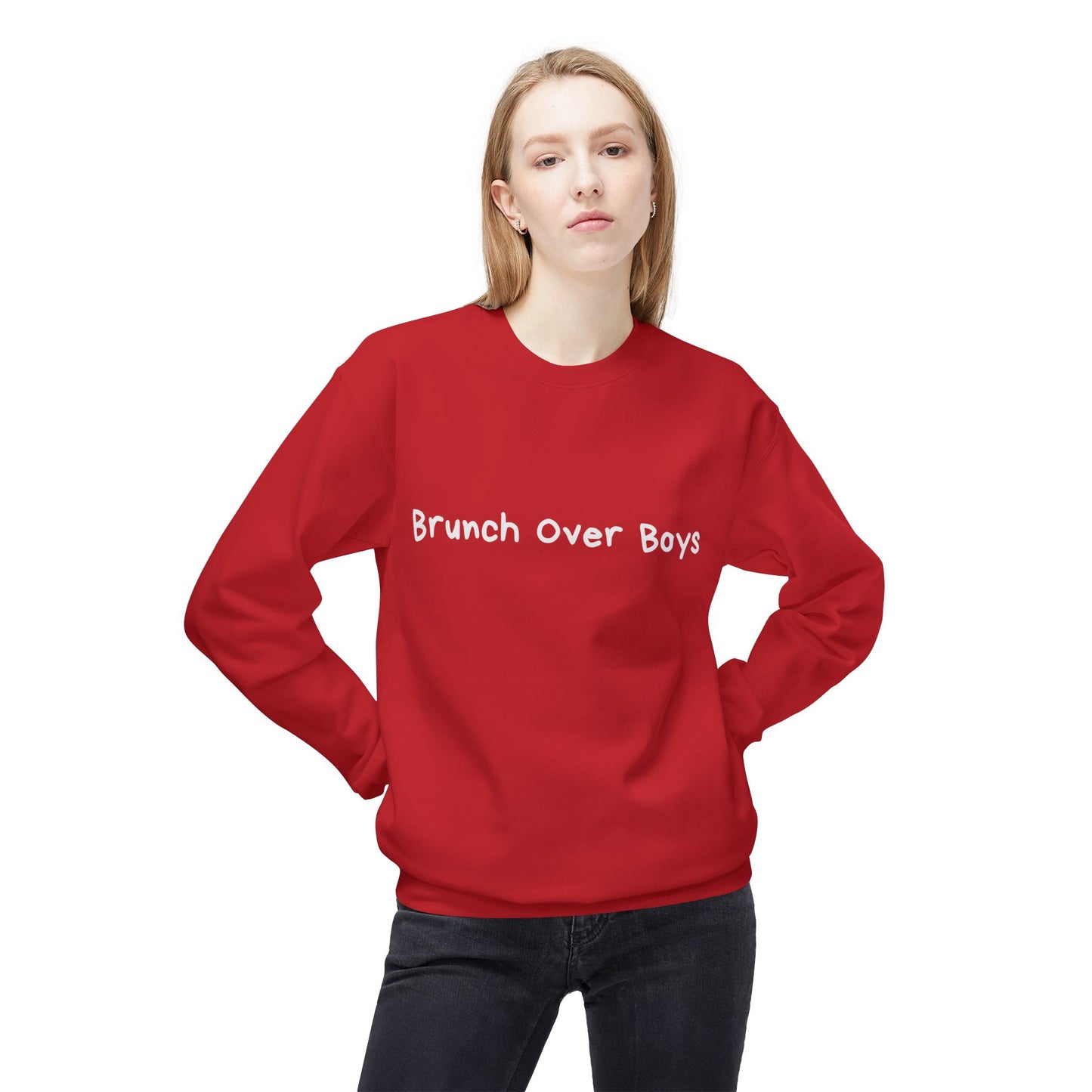 Brunch Over Boys Sweater (White Font)