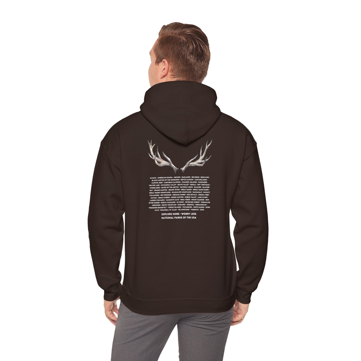 National Parks Hoodie (White Font)