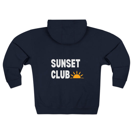 Sunset Club Zip Up Hoodie