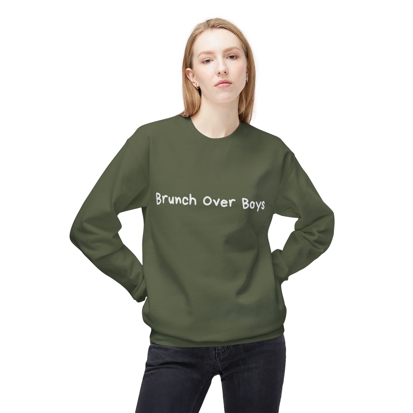 Brunch Over Boys Sweater (White Font)