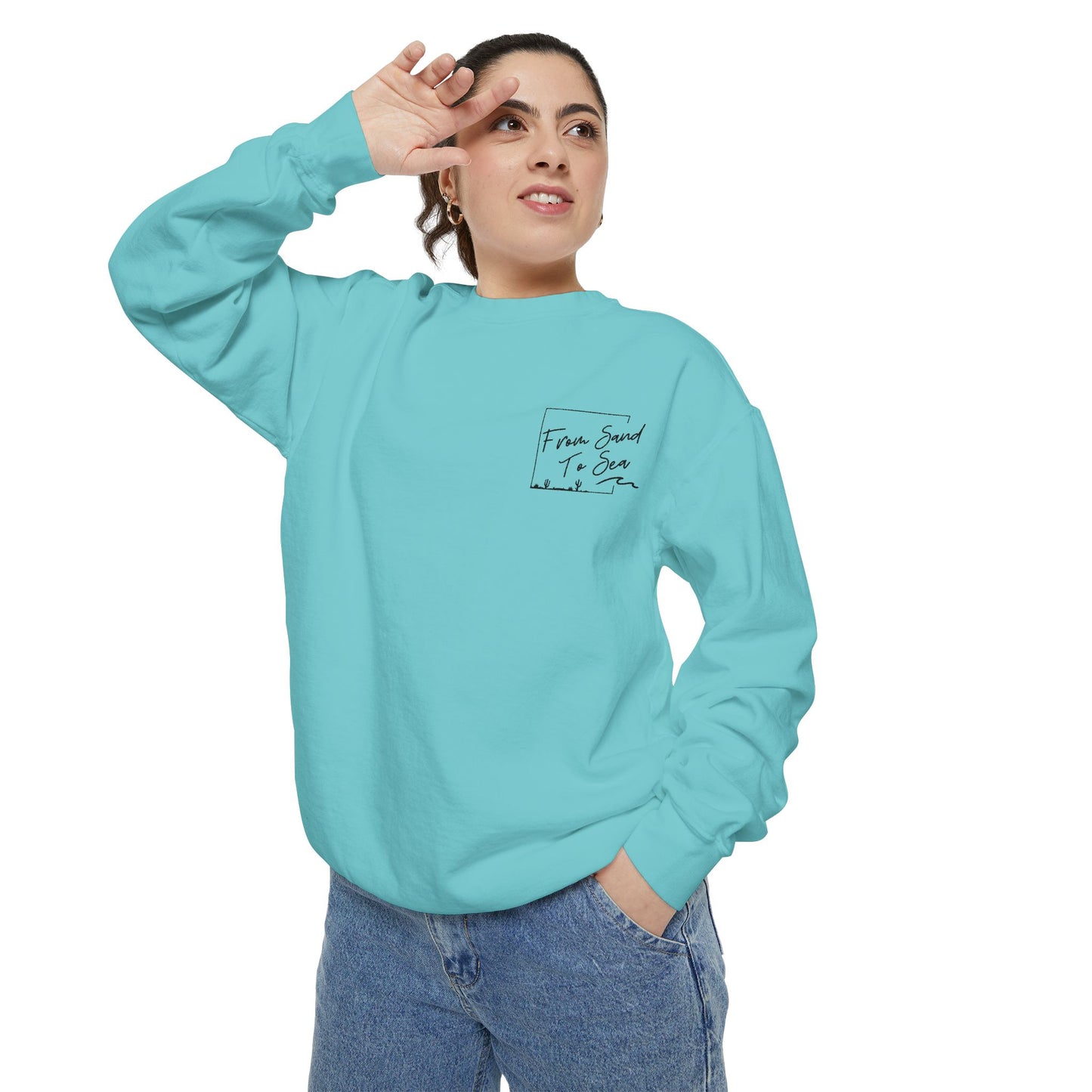 Never Look Back Crew Neck Sweatshirt