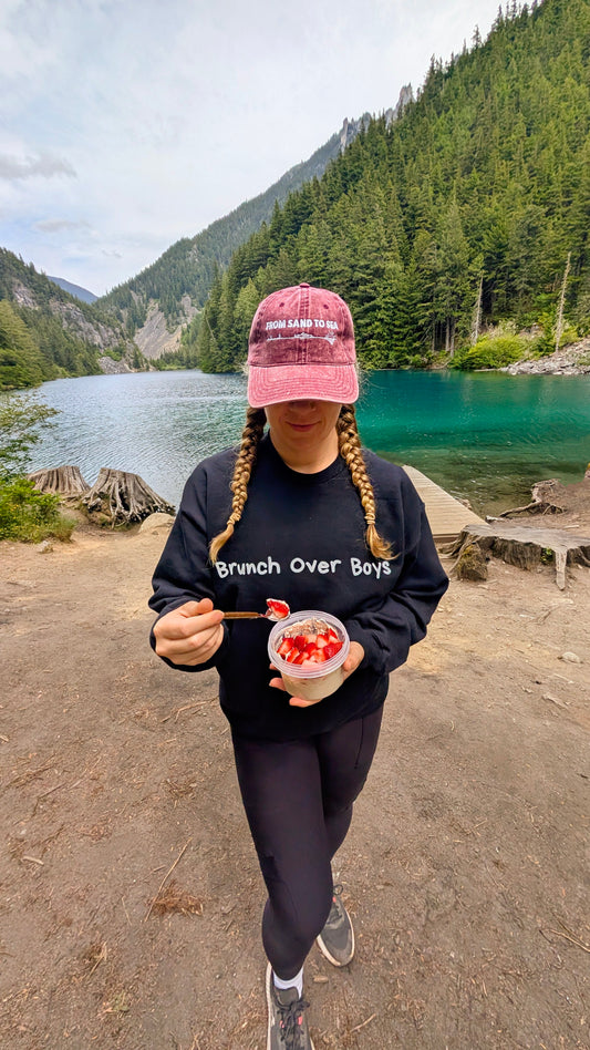 Brunch Over Boys Sweater (White Font)