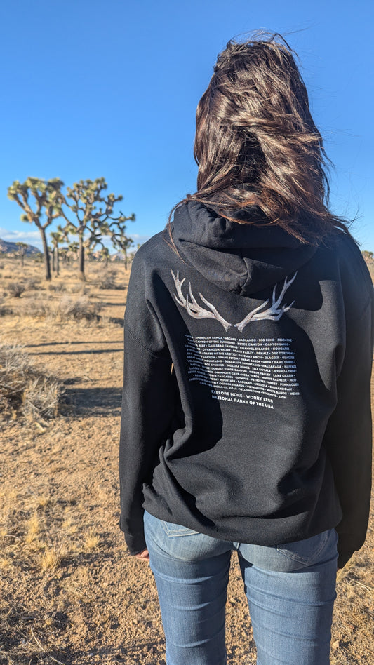 National Parks Hoodie (White Font)
