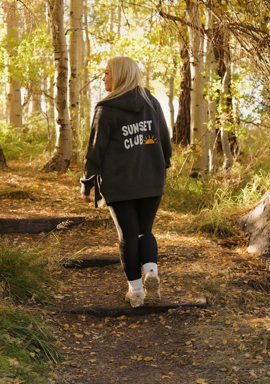 Sunset Club Zip Up Hoodie