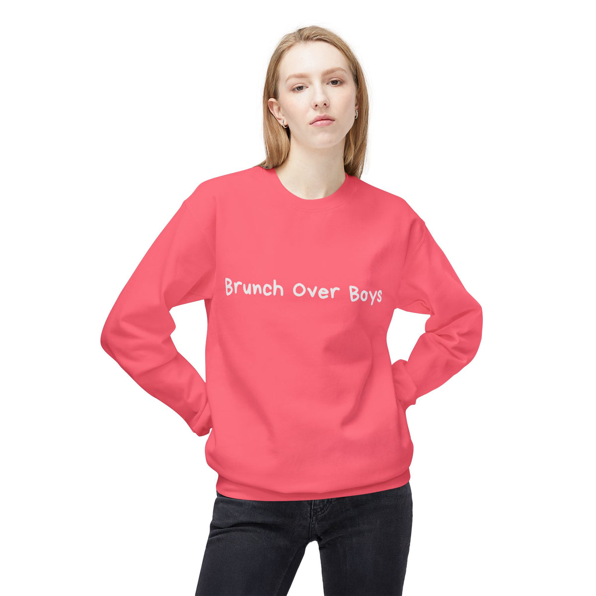 Brunch Over Boys Sweater (White Font)