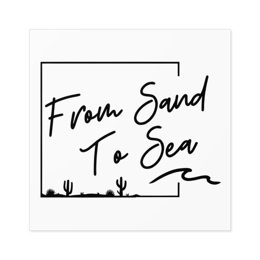 From Sand To Sea Logo Sticker