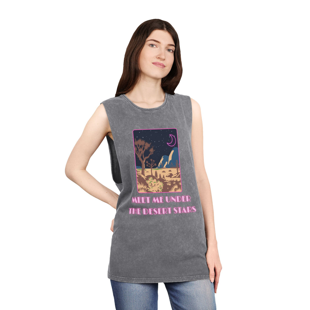 Desert Stars Stonewash Tank Top