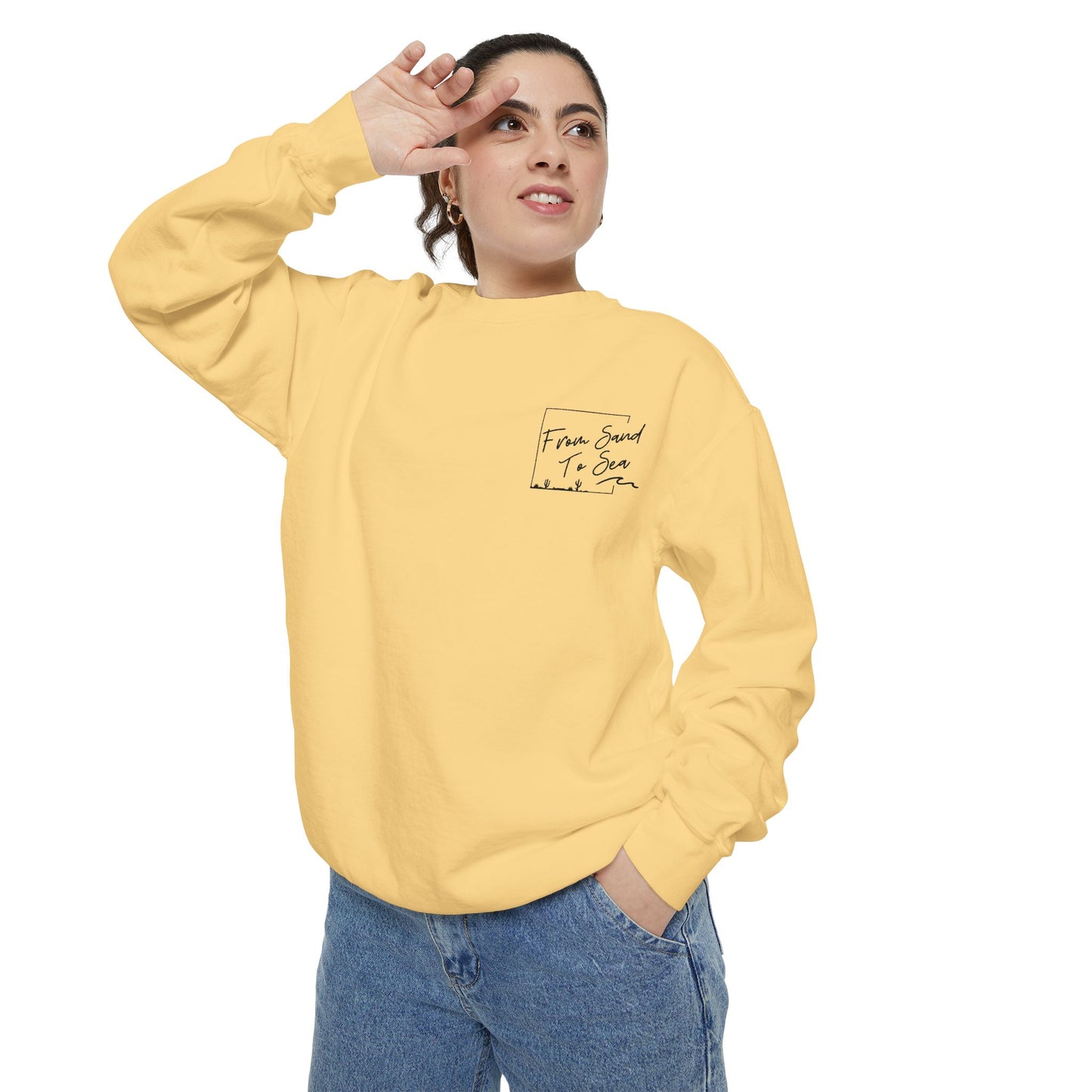 Never Look Back Crew Neck Sweatshirt