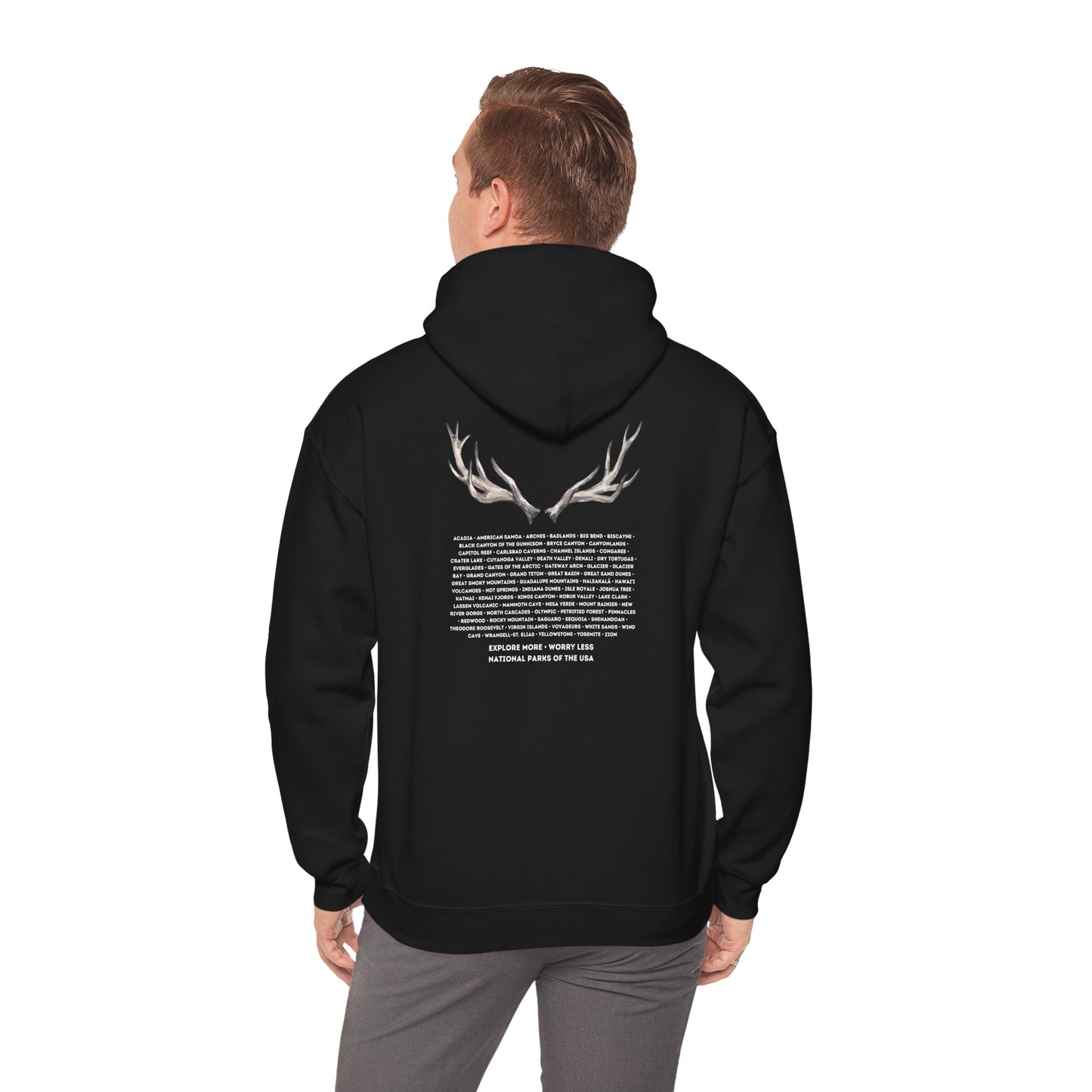 National Parks Hoodie (White Font)