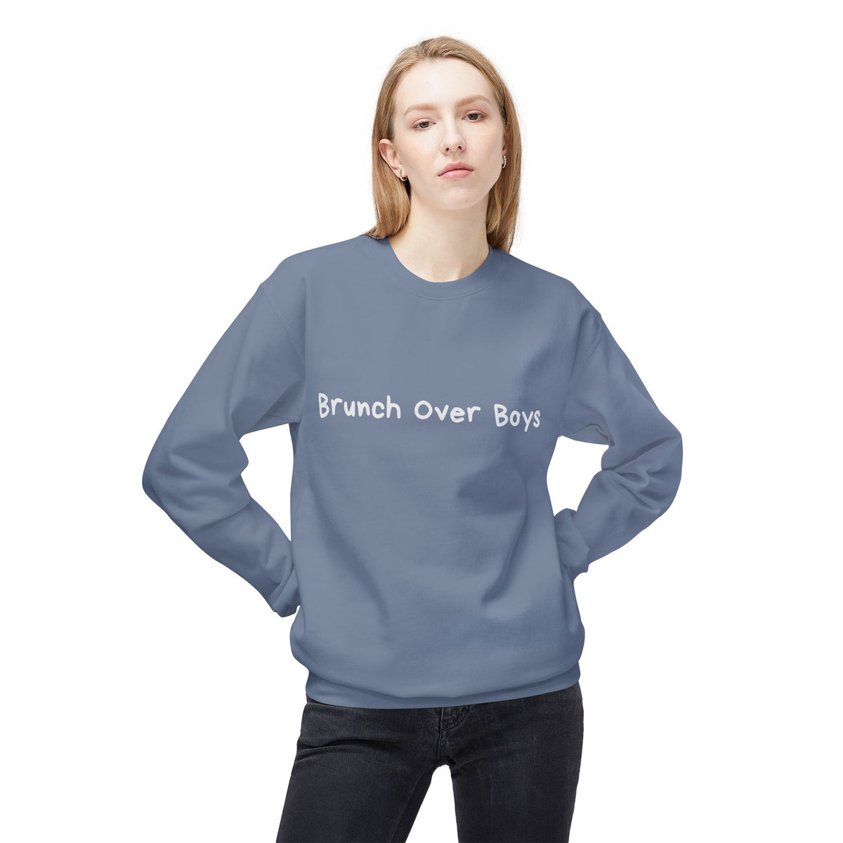 Brunch Over Boys Sweater (White Font)